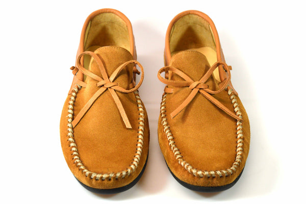 Mokassins Velours Cognac Handmacher Sohn