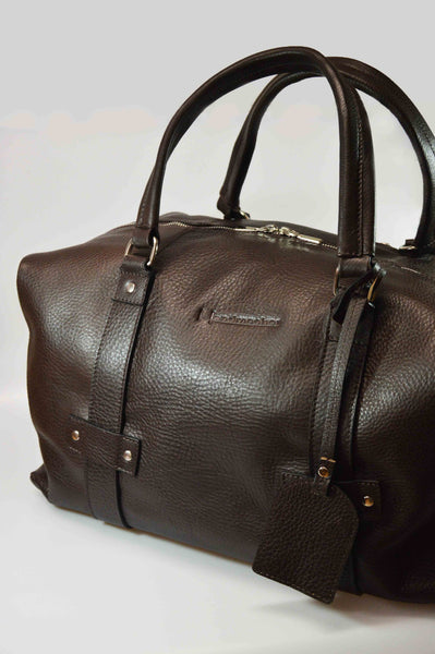 Reisetasche Weekender Büffelleder Braun Handmacher Sohn