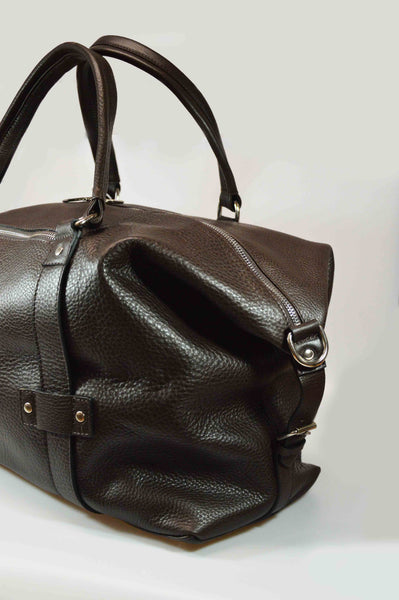 Reisetasche Weekender Büffelleder Braun Handmacher Sohn