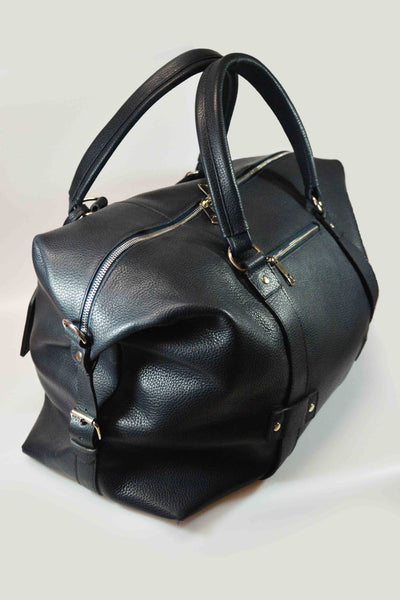 Reisetasche Weekender Büffelleder Marine Blau Handmacher Sohn
